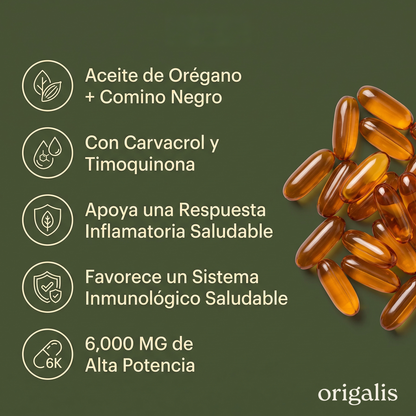 Origalis Aceite de Orégano y Comino Negro